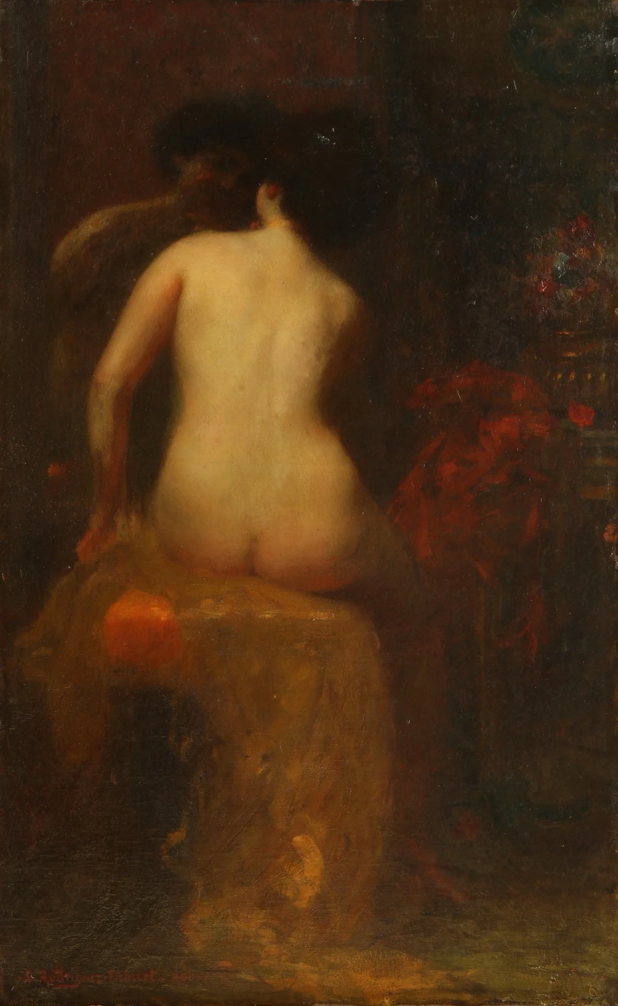 La Toilette, detail