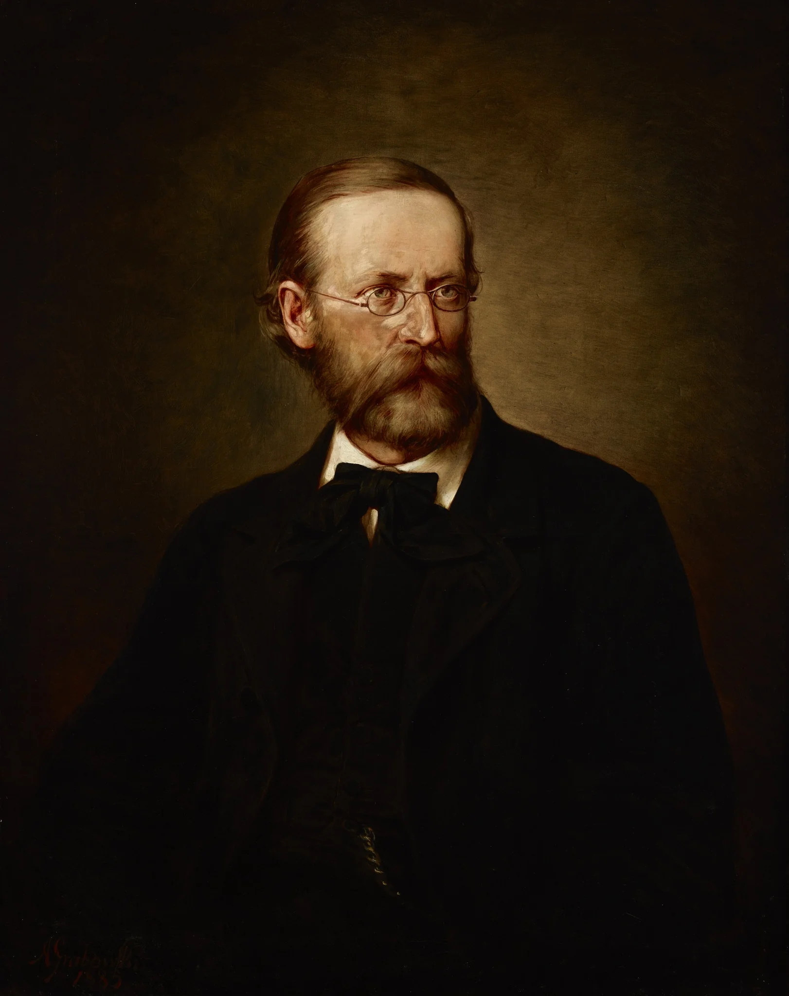 Portrait of Józef Szujski, detail