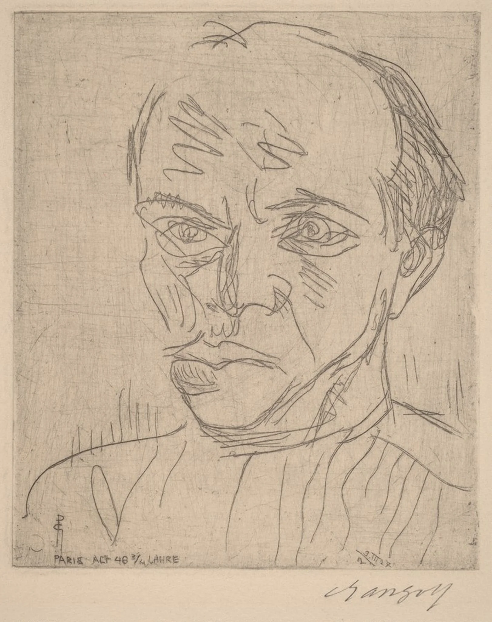 Self-Portrait (Selbstporträt), detail