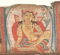 An anonymous folio in the Western Indian manuscript manner, the kind of sheet financed by lay patronage and donated to a temple library.