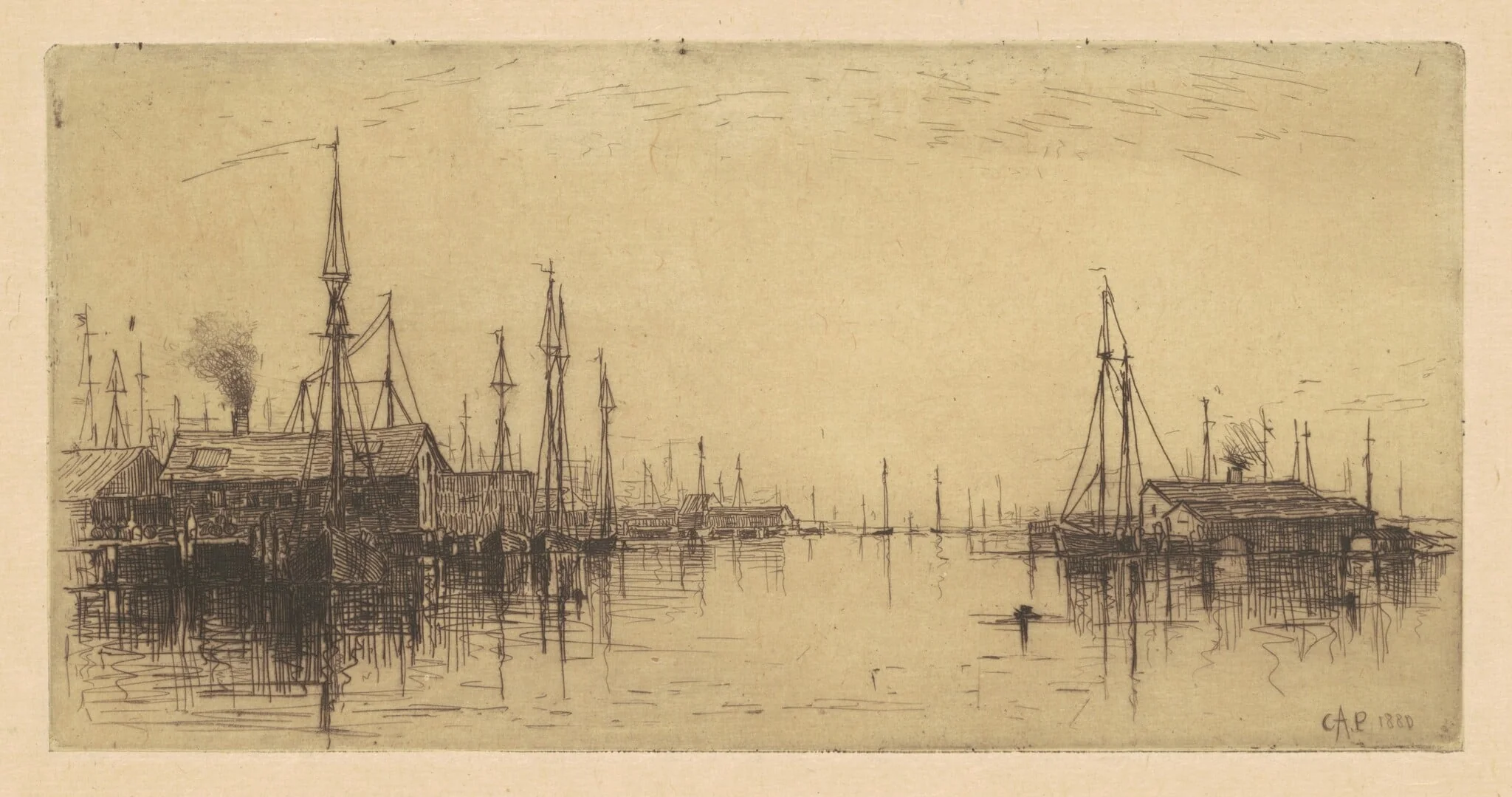 Gloucester Harbor, detail