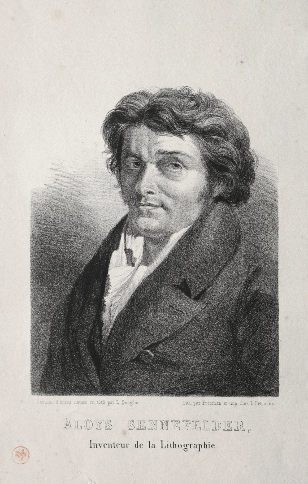 Aloys Senefelder, detail