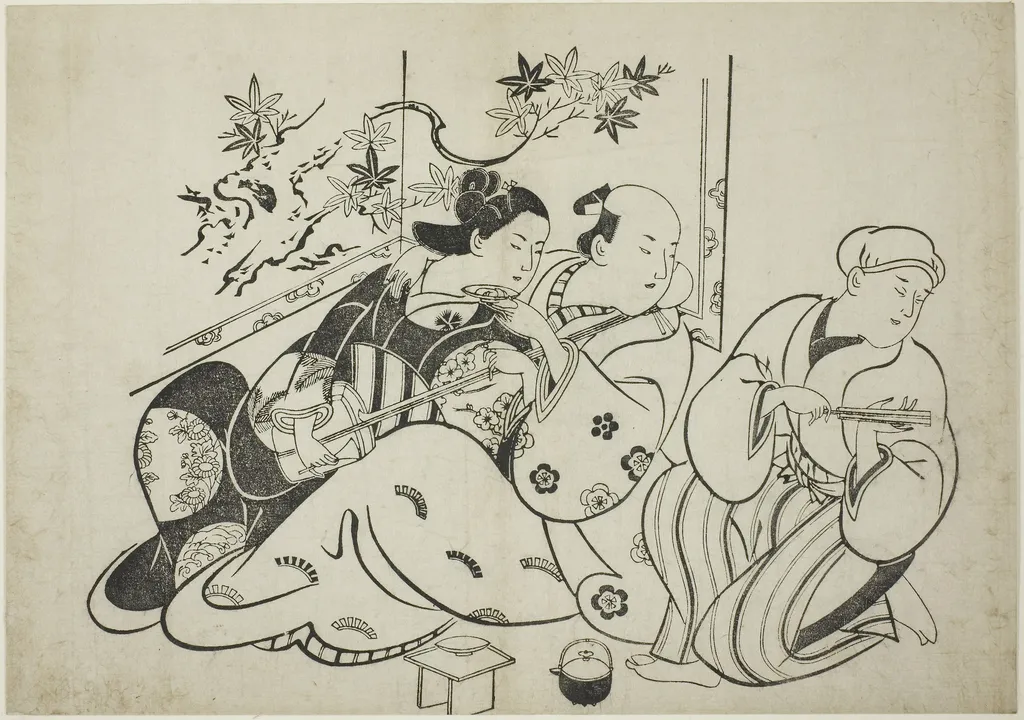 A Professional Baffoon, from a untitled series of 12 prints, by Torii Kiyonobu, unspecified, 1710