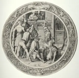 The Round Passion: Christ Crowned with Thorns, by Lucas van Leyden, 1509