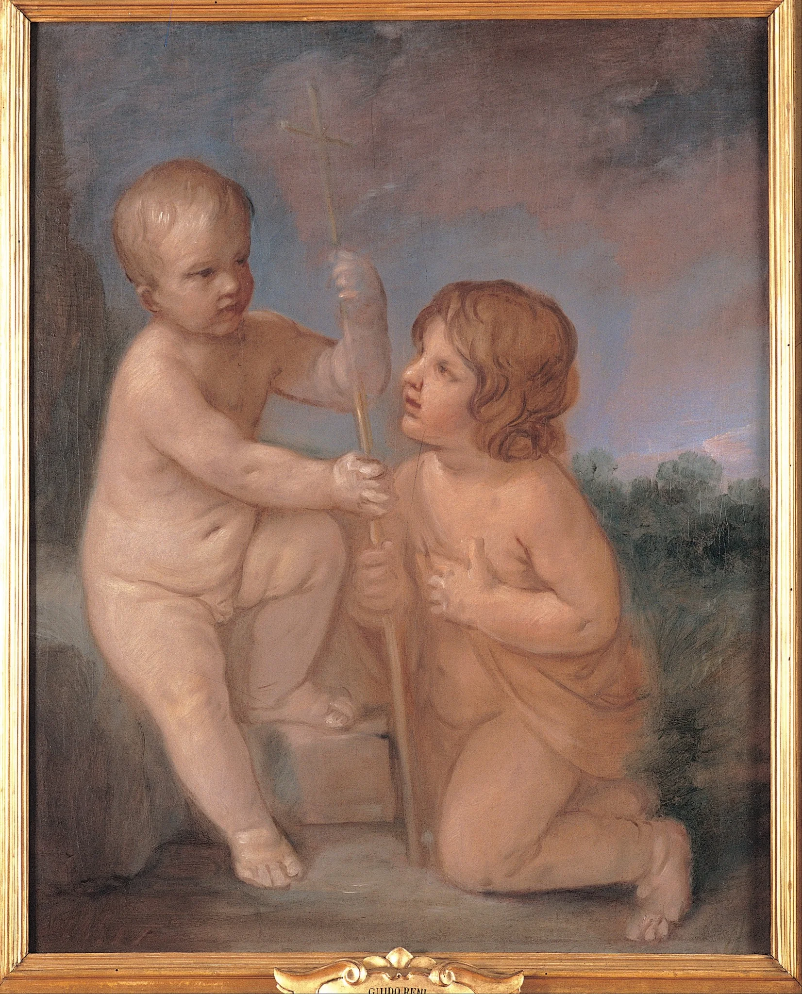 The infant Jesus and St. John, detail