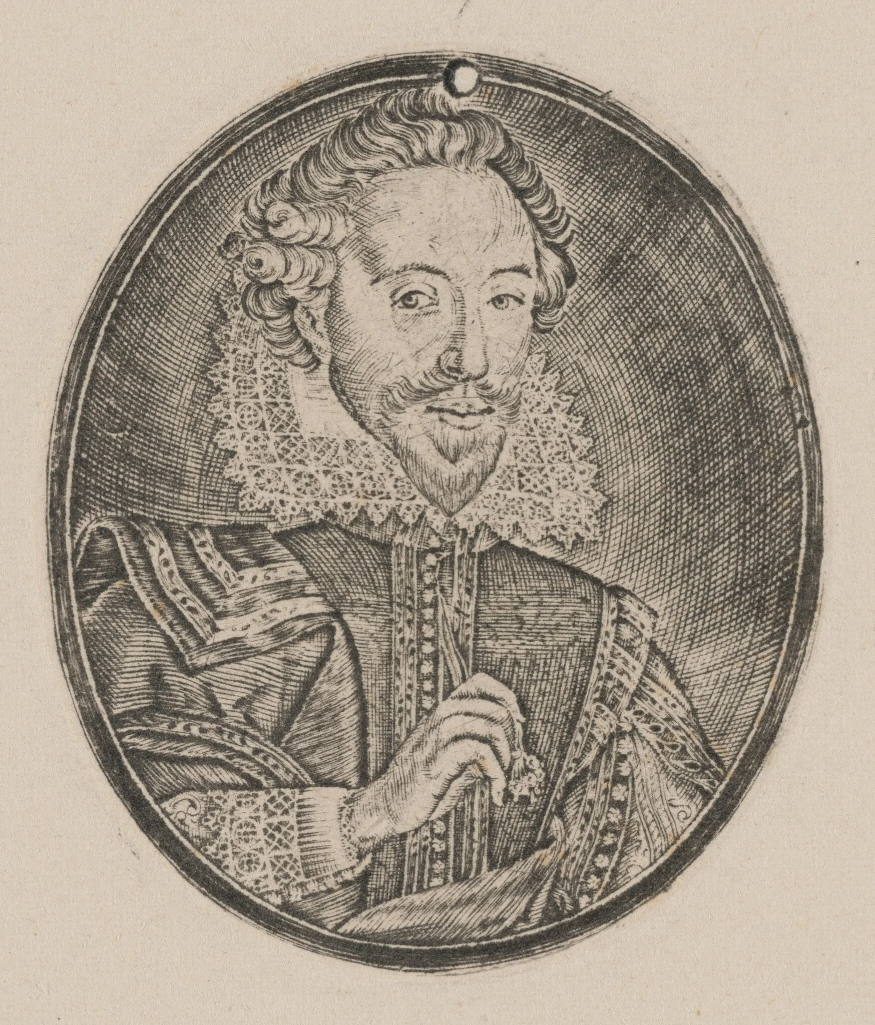 Richard Sackville, 3rd Earl of Dorset [left half], detail