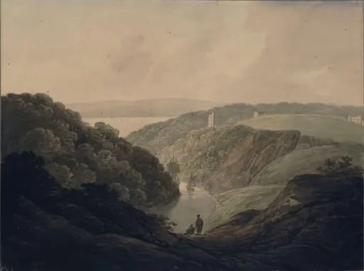 Clifton, near Bristol, by William Payne, watercolor, 1776