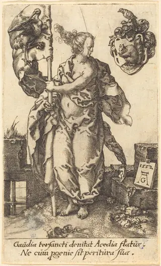 Diligence, by Heinrich Aldegrever, 1552