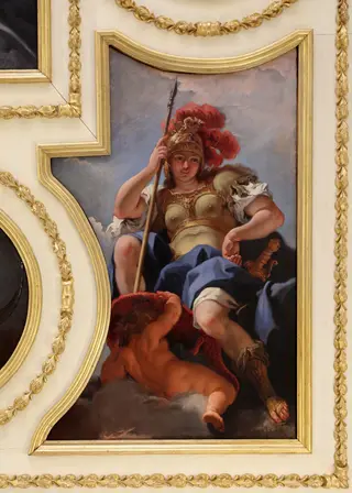 Minerva, by Sebastiano Ricci, paint, 1700