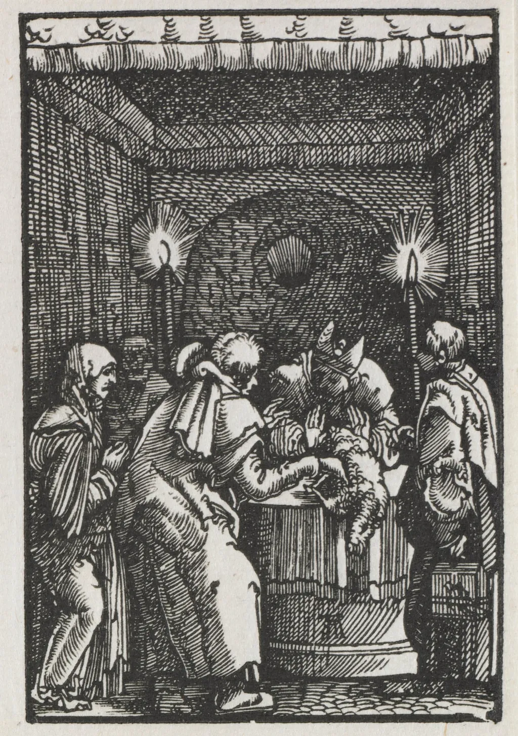The Fall and Redemption of Man:  Joachim's Offering Rejected by the High Priest, by Albrecht Altdorfer, 1515