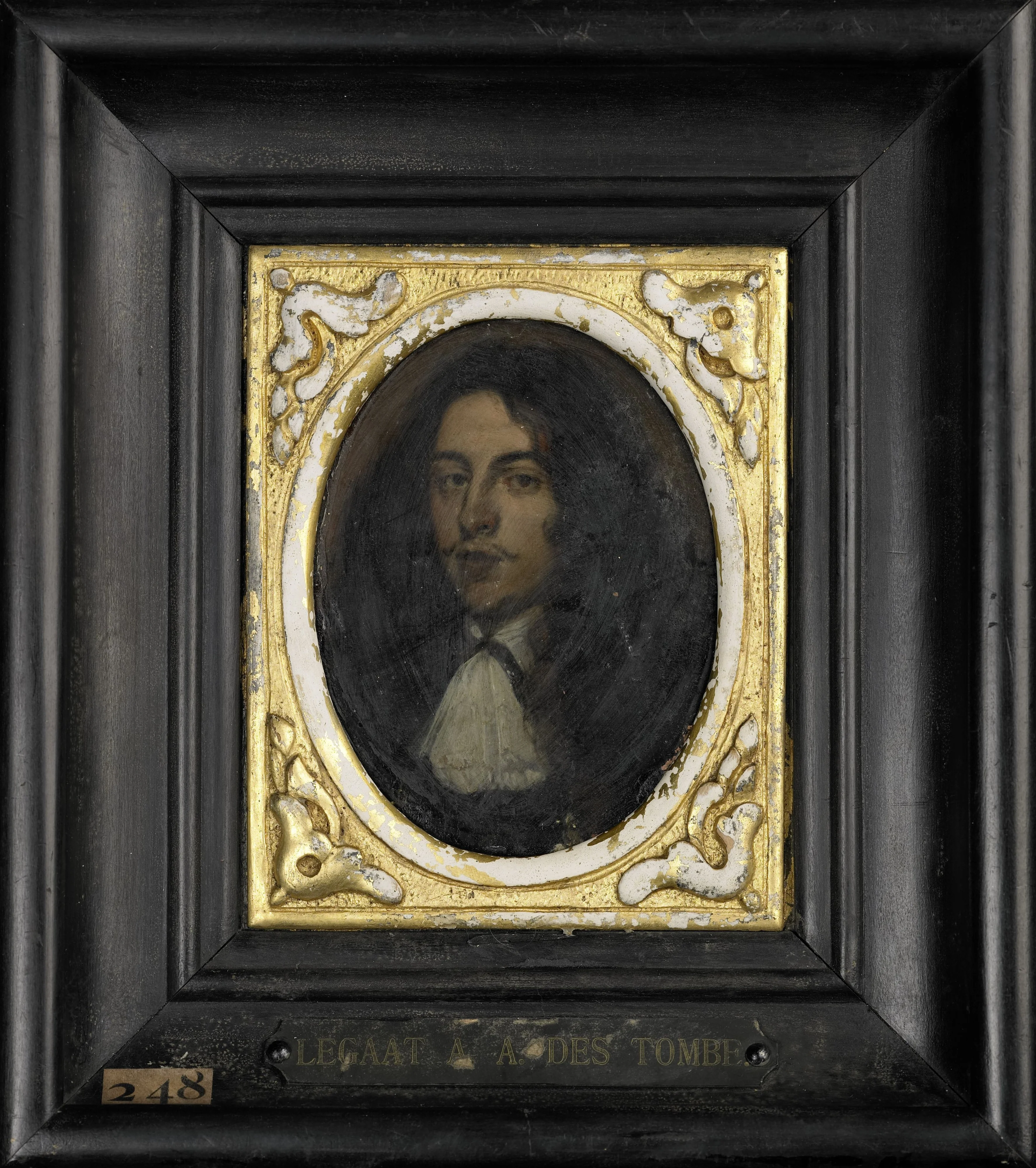 Portret van een jonge man, detail