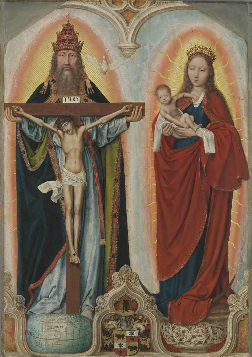 Rem-Altar: Maria mit Kind, detail