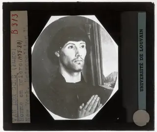 Hugo van der Goes. Portret van een man, by Hugo Van der Goes, unspecified, 1475