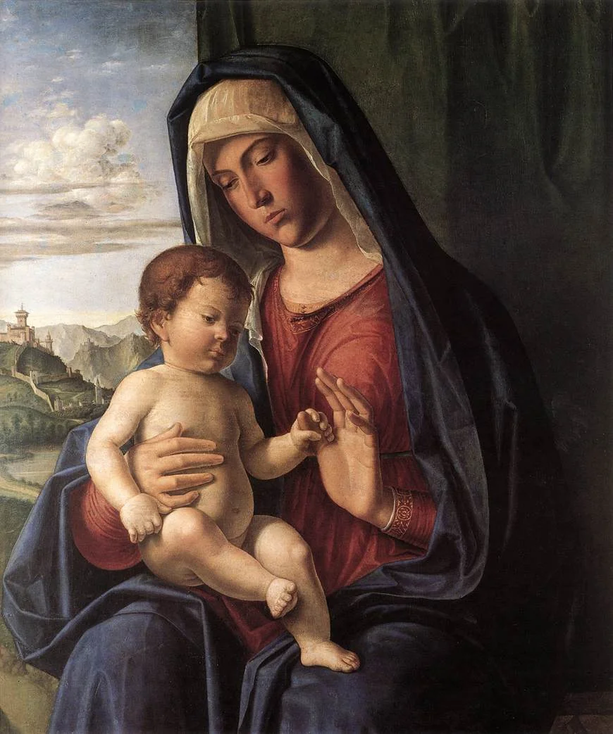 Madonna and Child, detail