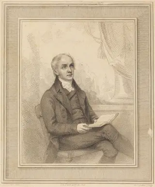 John Augustus Tulk, by Anthony Cardon, ink, 1808