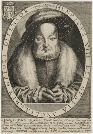 Henry VIII, by Peter Isselburg, ink, 1646
