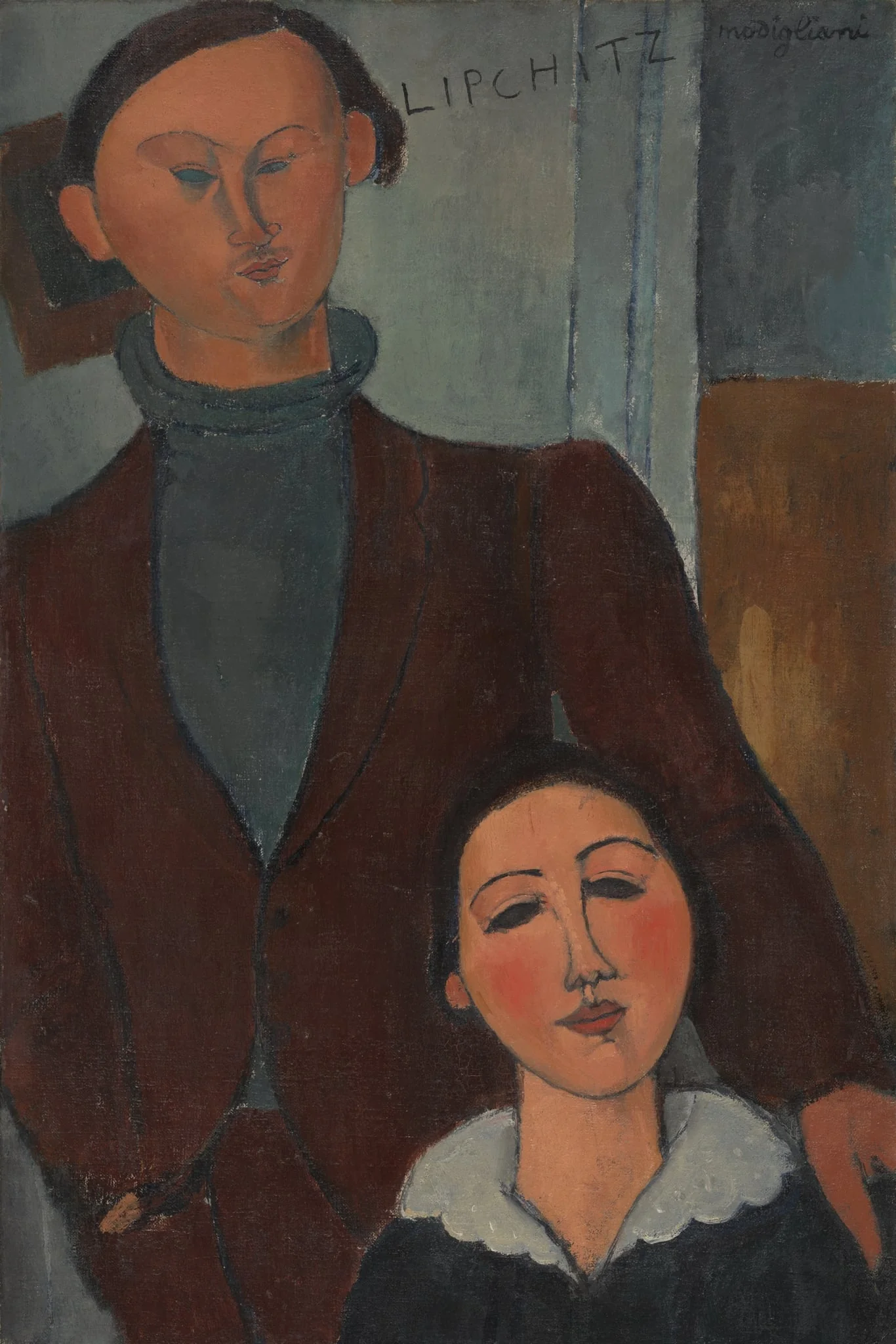 Jacques and Berthe Lipchitz, detail