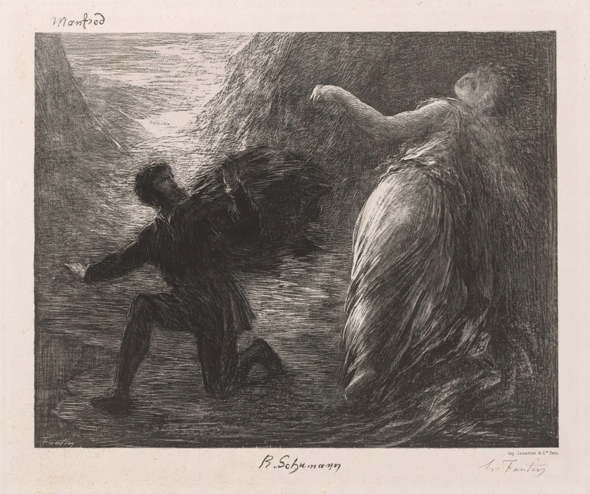 Manfred and Astarté, detail