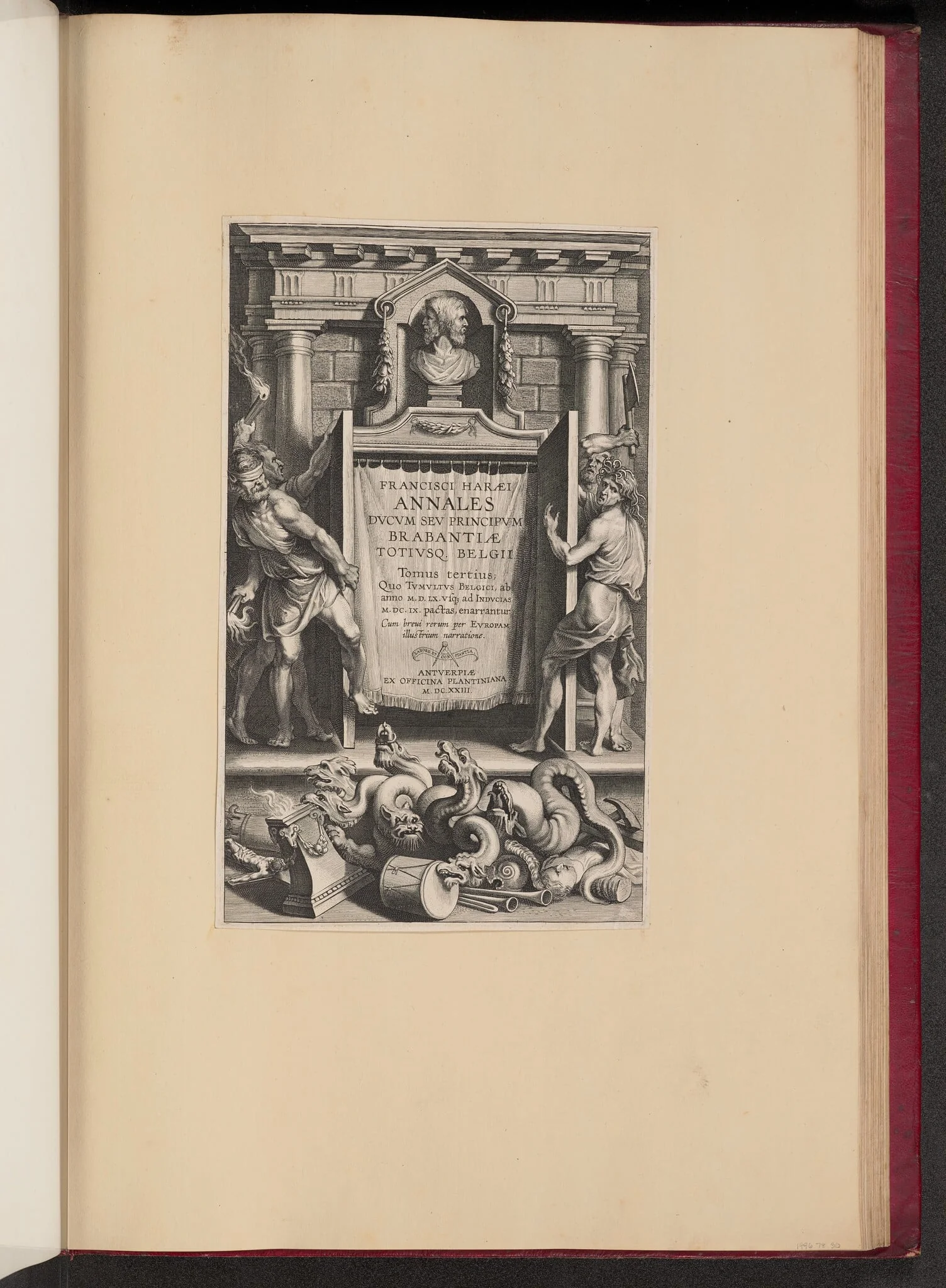 Title Page for Franciscus van Haer, Annales Ducum seu Principum Brabantiae, III, detail
