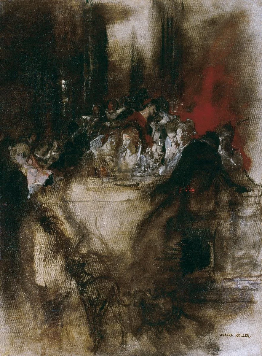 Diner im 17. Jahrhundert (Variante), detail