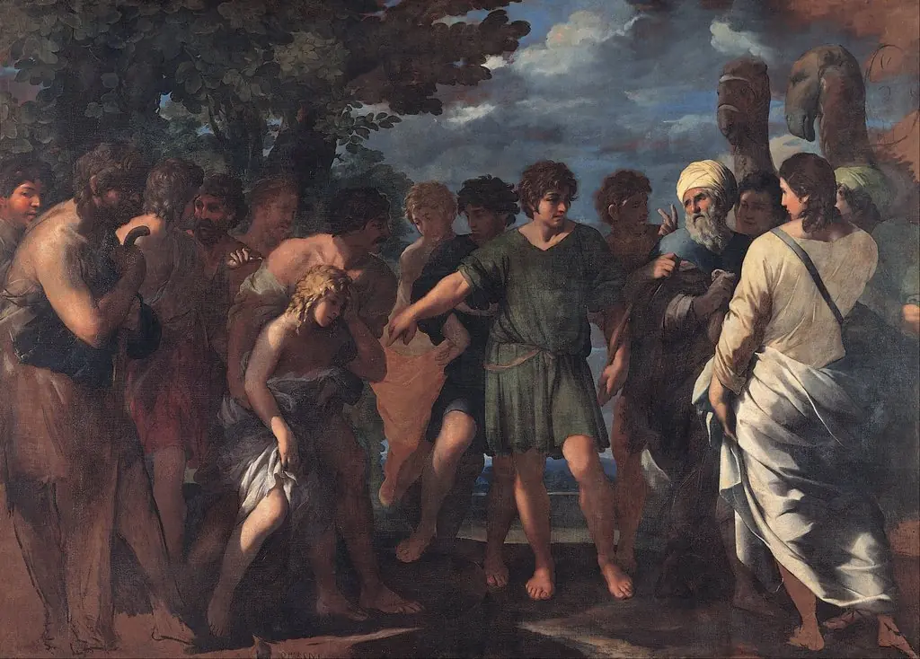 Joseph sold by his brothers, by Giovanni Maria Bottala, oil, 1639