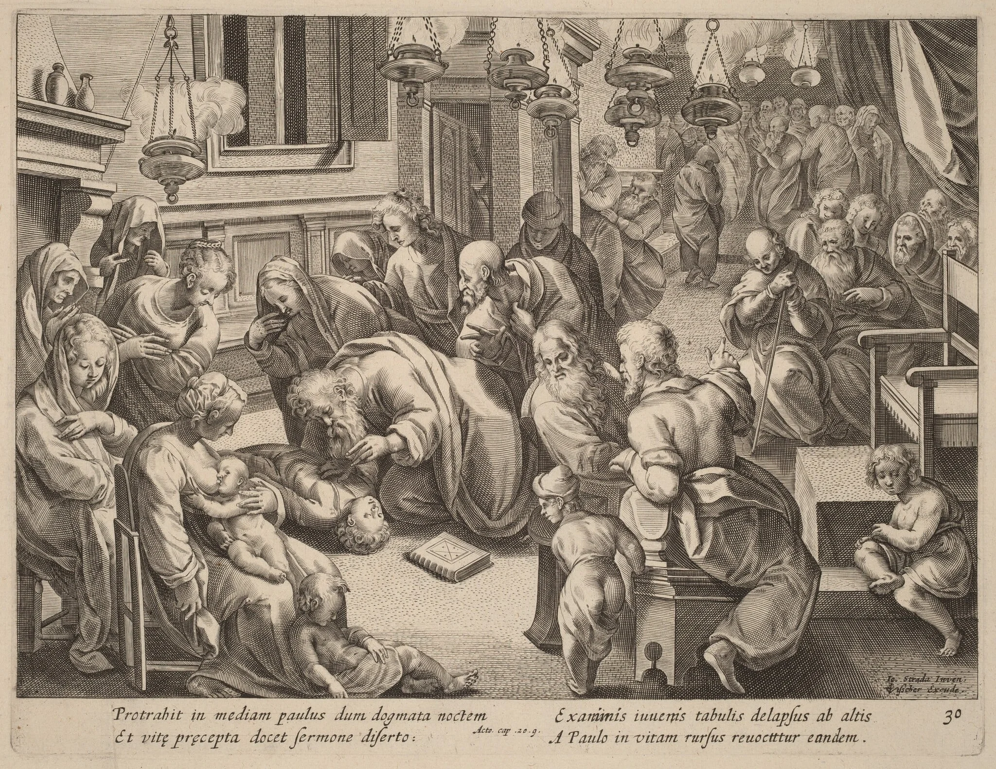 The Fall of Euthychus, detail