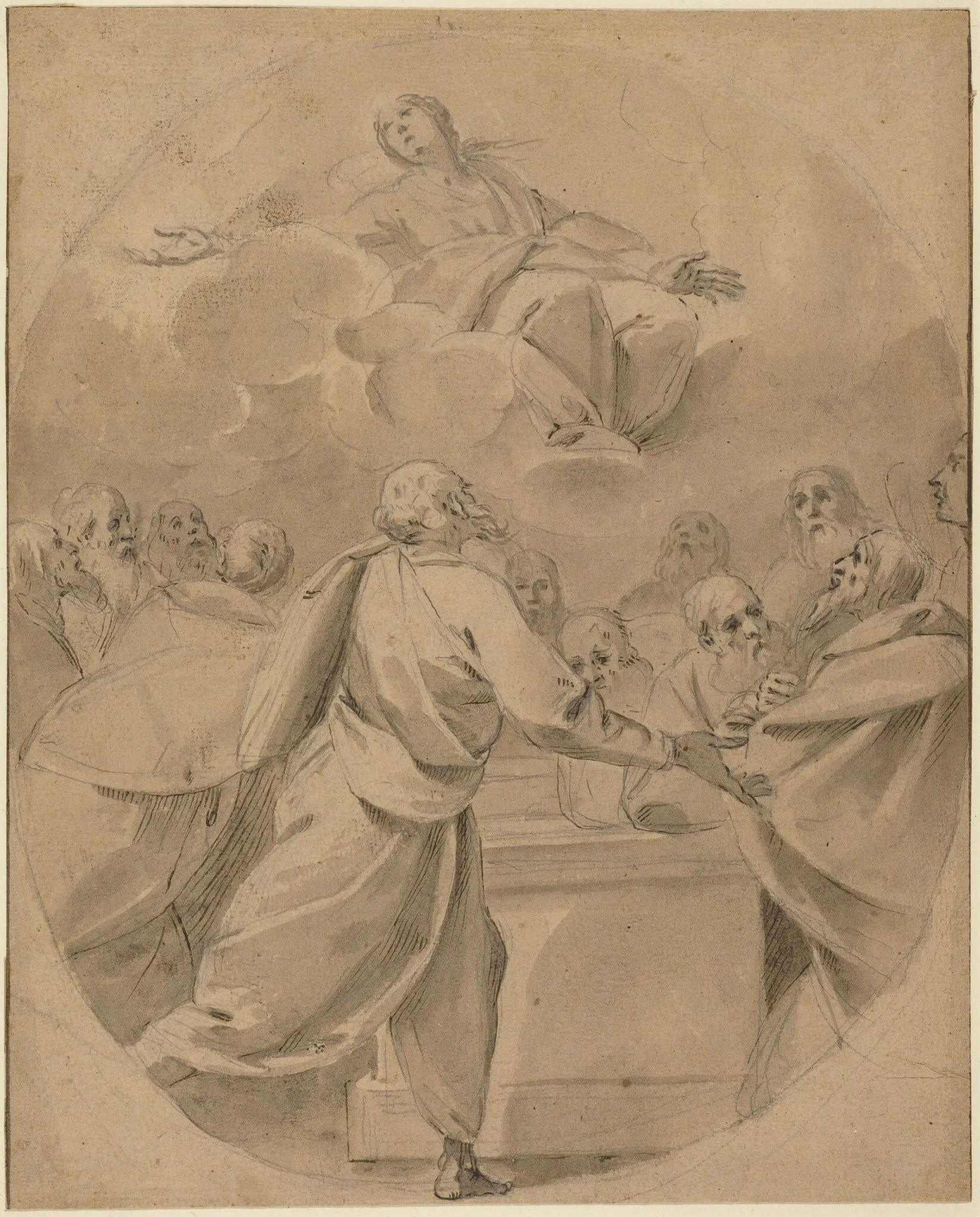 The Assumption of the Virgin, detail