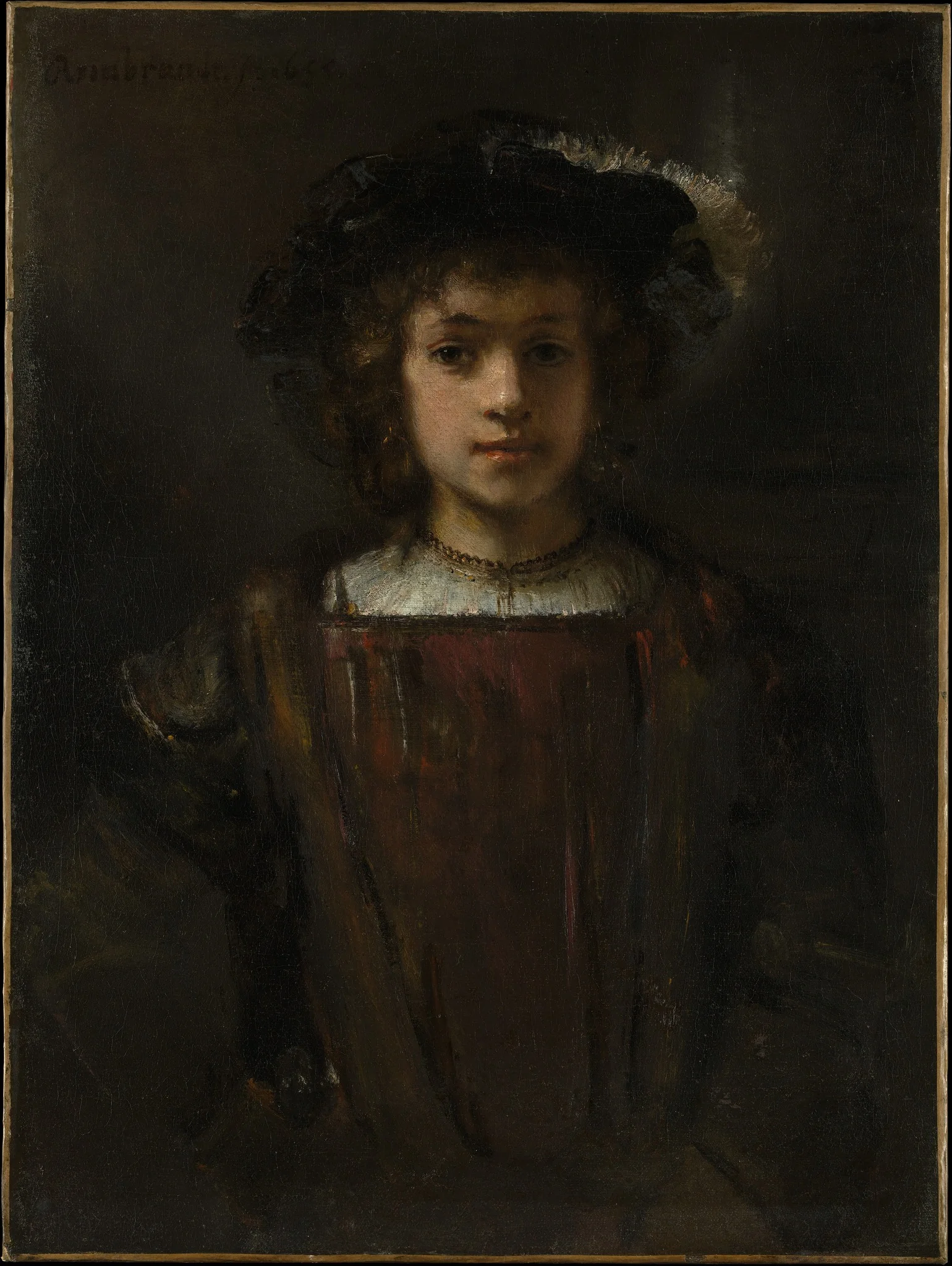 Rembrandt's Son Titus, detail