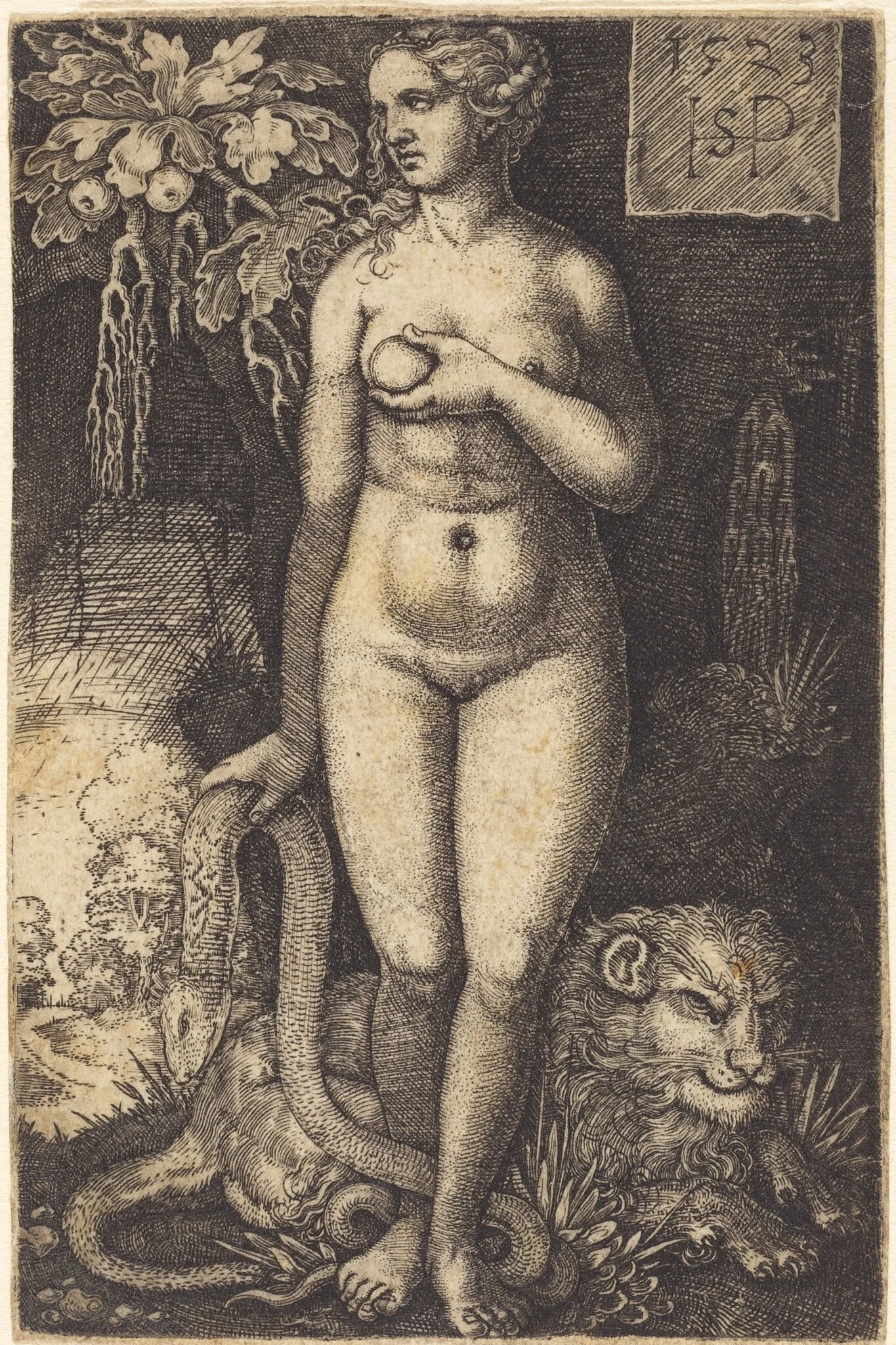 Eve Standing, detail