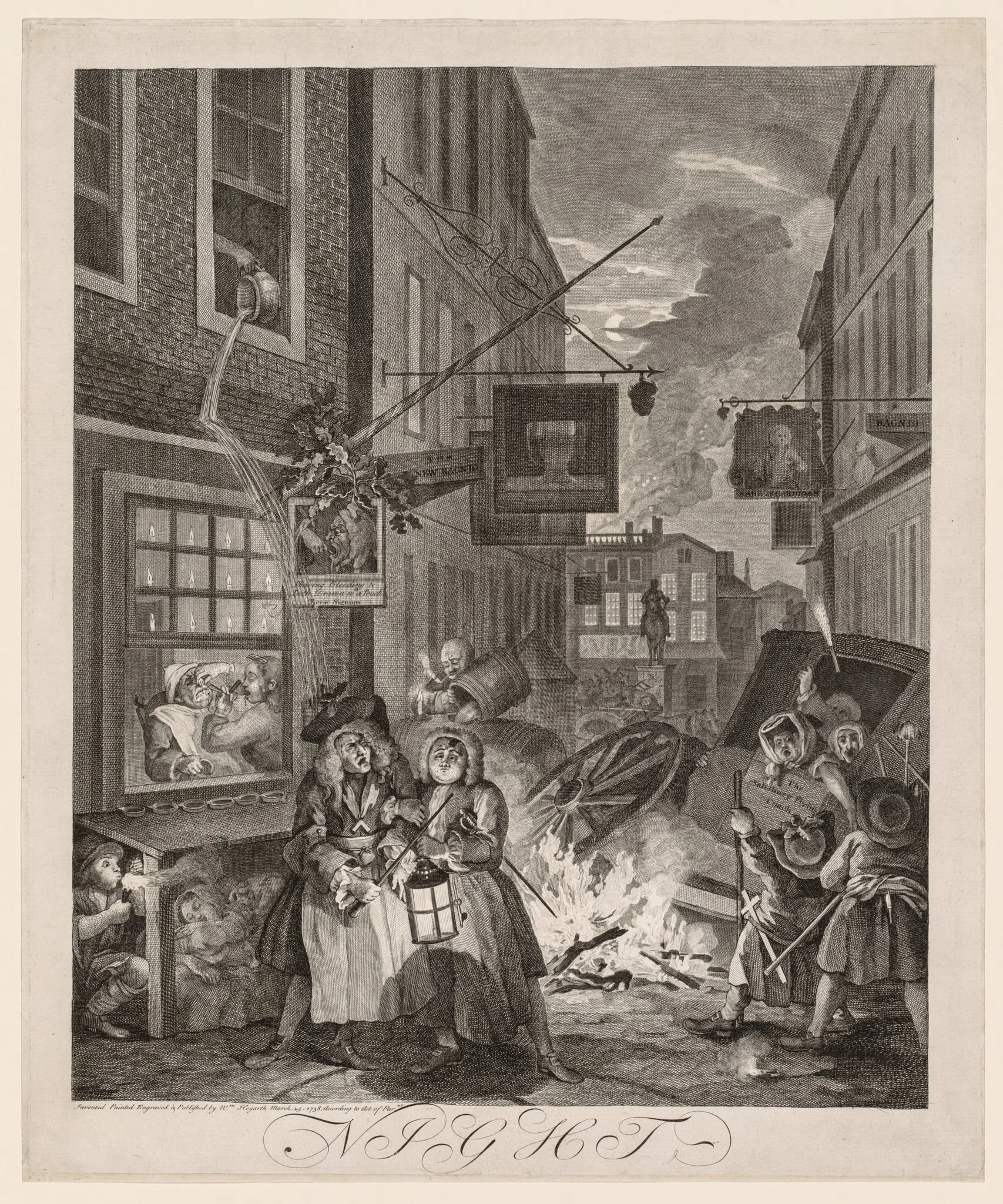 The Four Times of Day: Night, detail