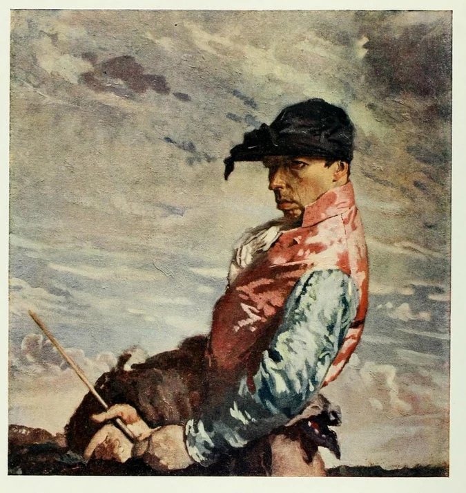 Selfportrait as a Jockey, detail
