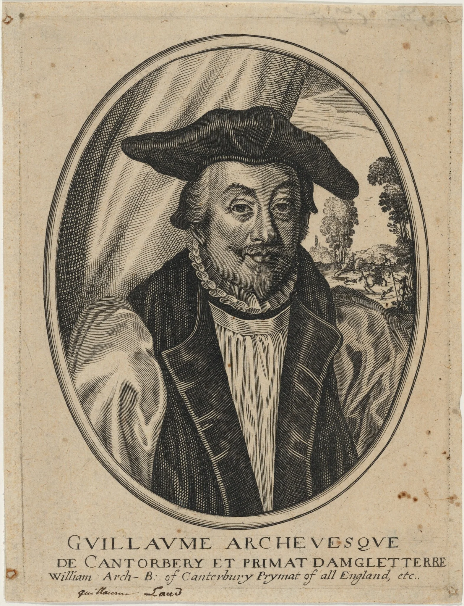 William Laud, Archbishop of Canterbury, detail