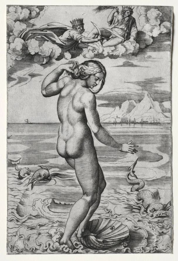 The Birth of Venus, detail