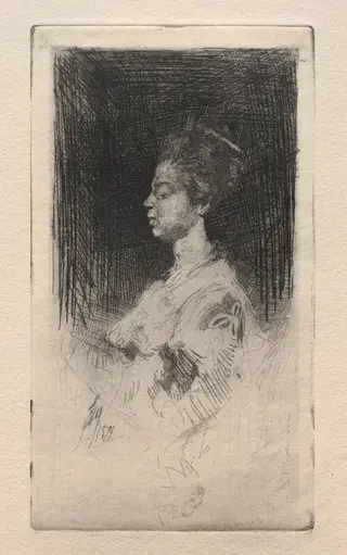 Profile Head of a Japanese Girl, by Robert Frederick Blum, 1879