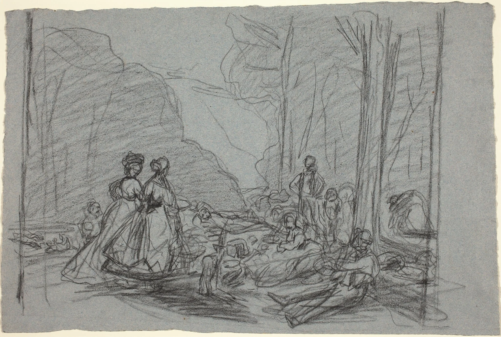 The Luncheon on the Grass, detail