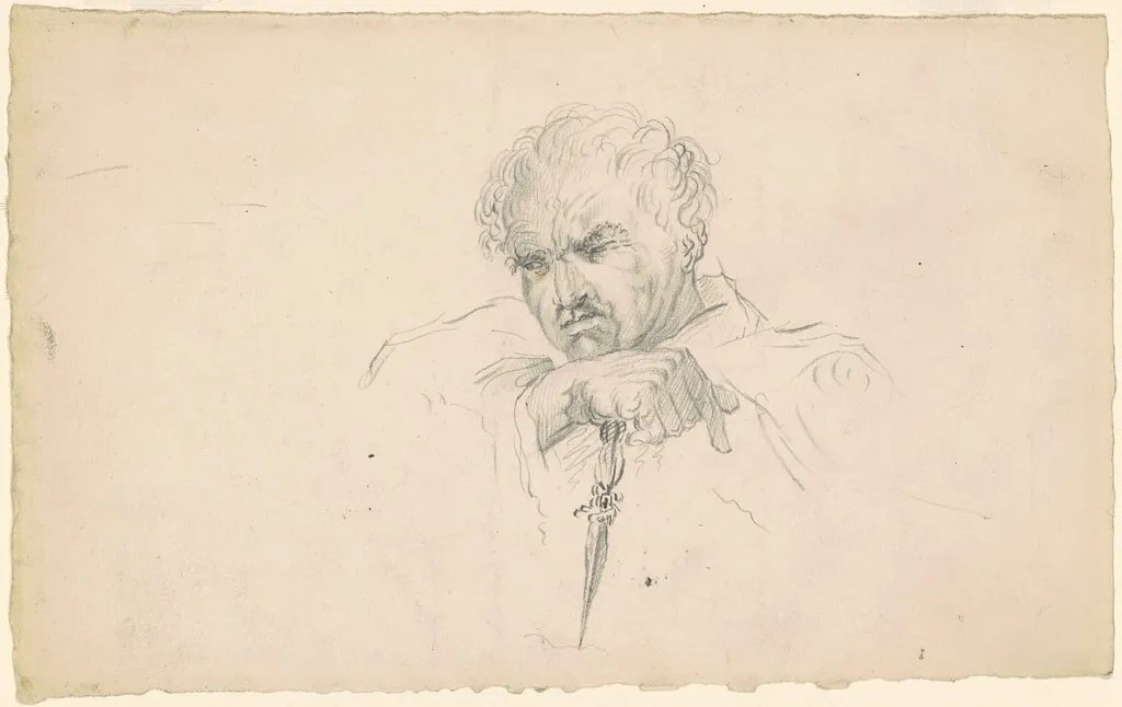 Revenge, by James Goodwyn Clonney, graphite, 1840
