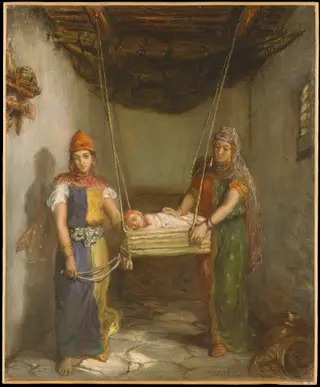 Scene in the Jewish Quarter of Constantine, by Théodore Chassériau, oil, 1851