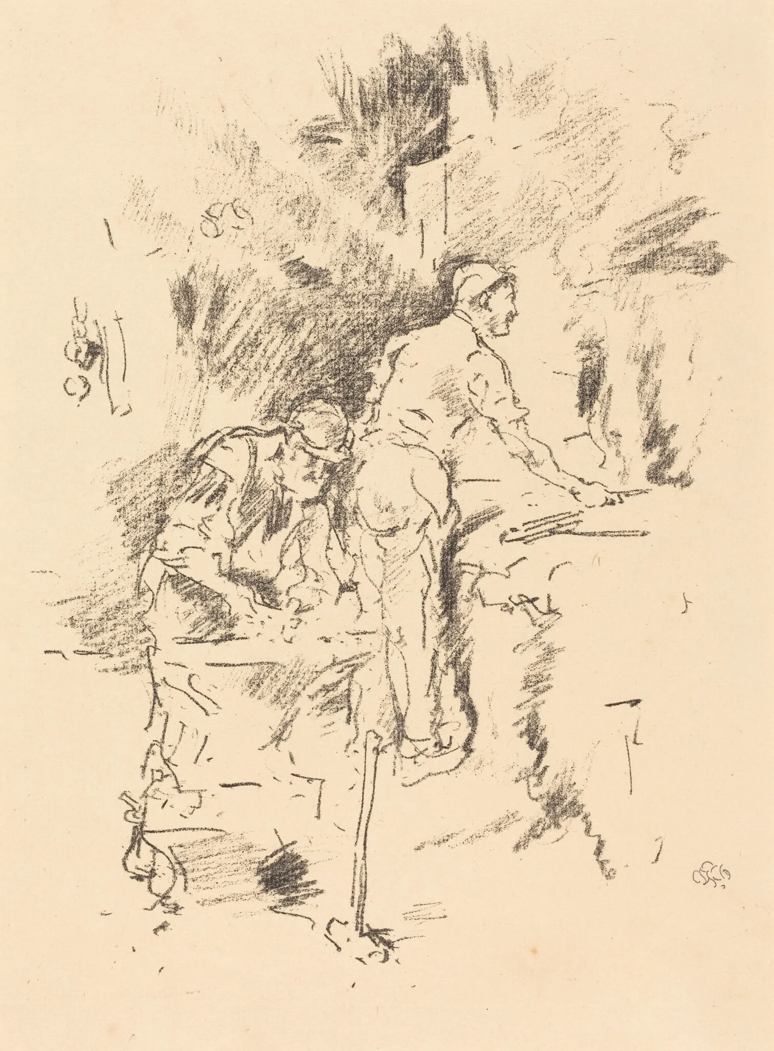 Father and Son, detail
