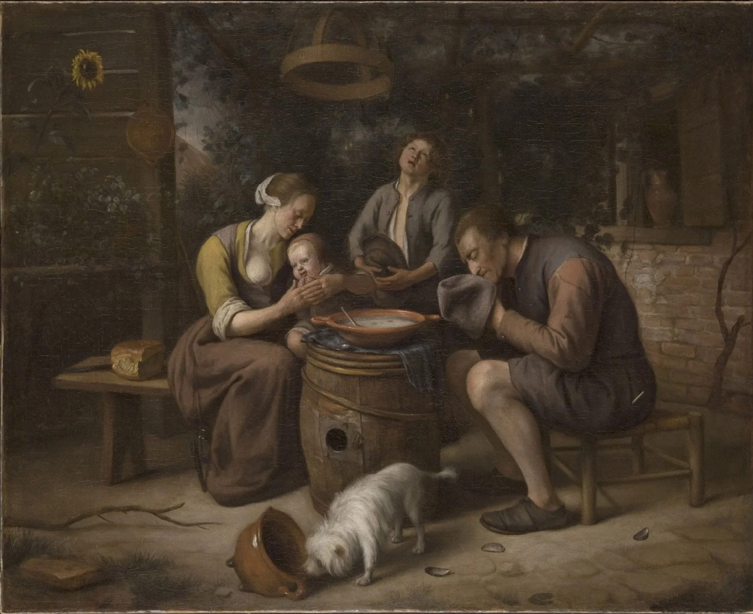 Prayer before the Meal, detail