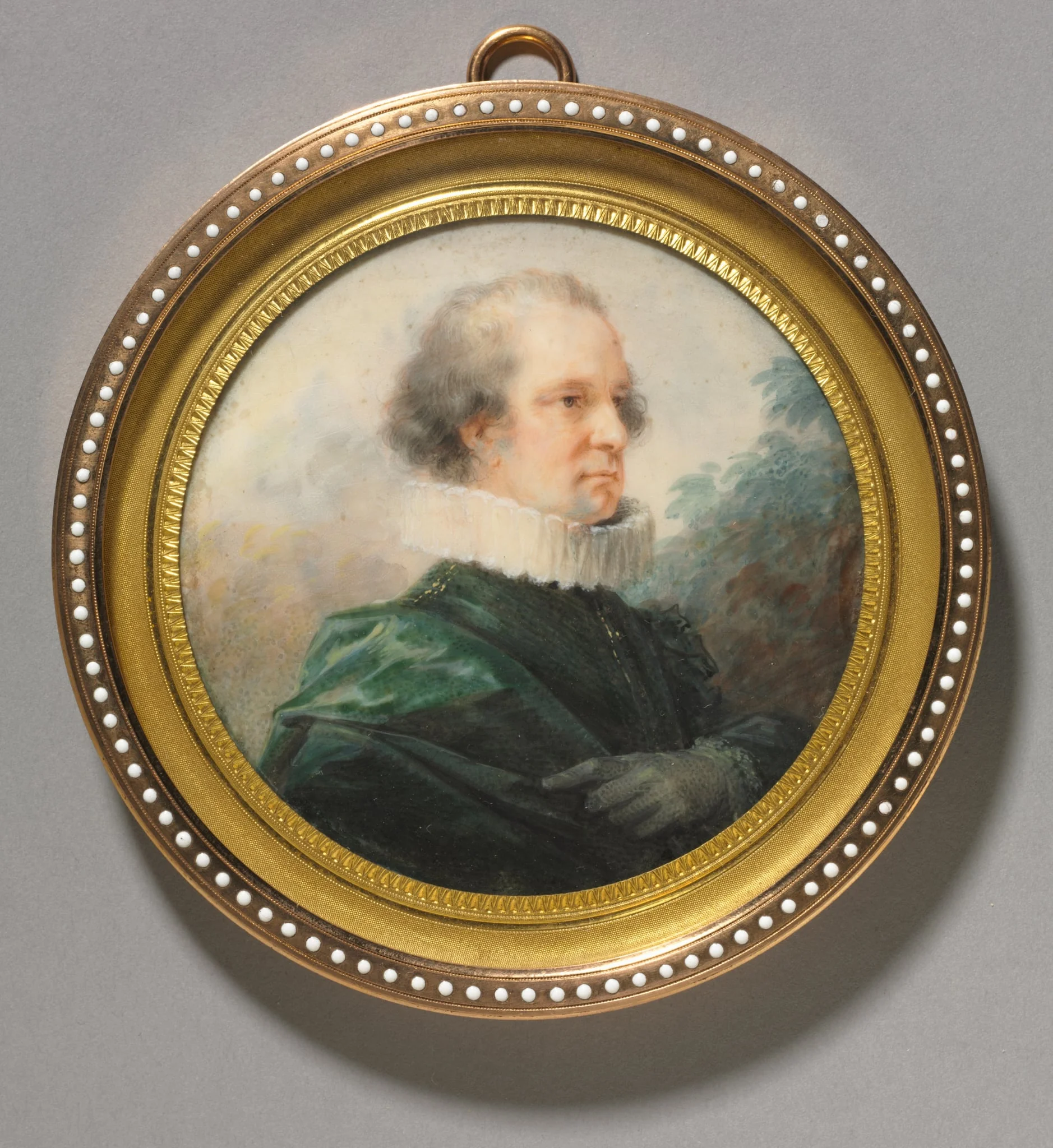 Portrait of a Man with a White Ruff, detail
