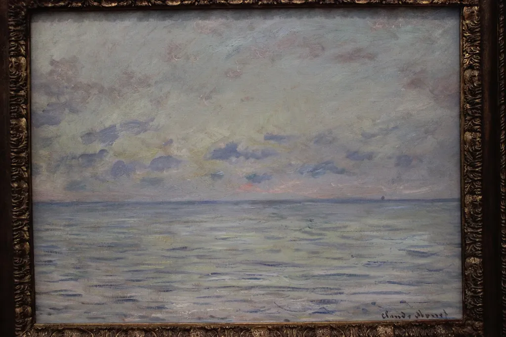 Marine near Étretat, by Claude Monet, oil, 1892