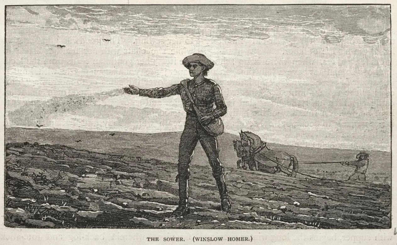 The Sower, detail