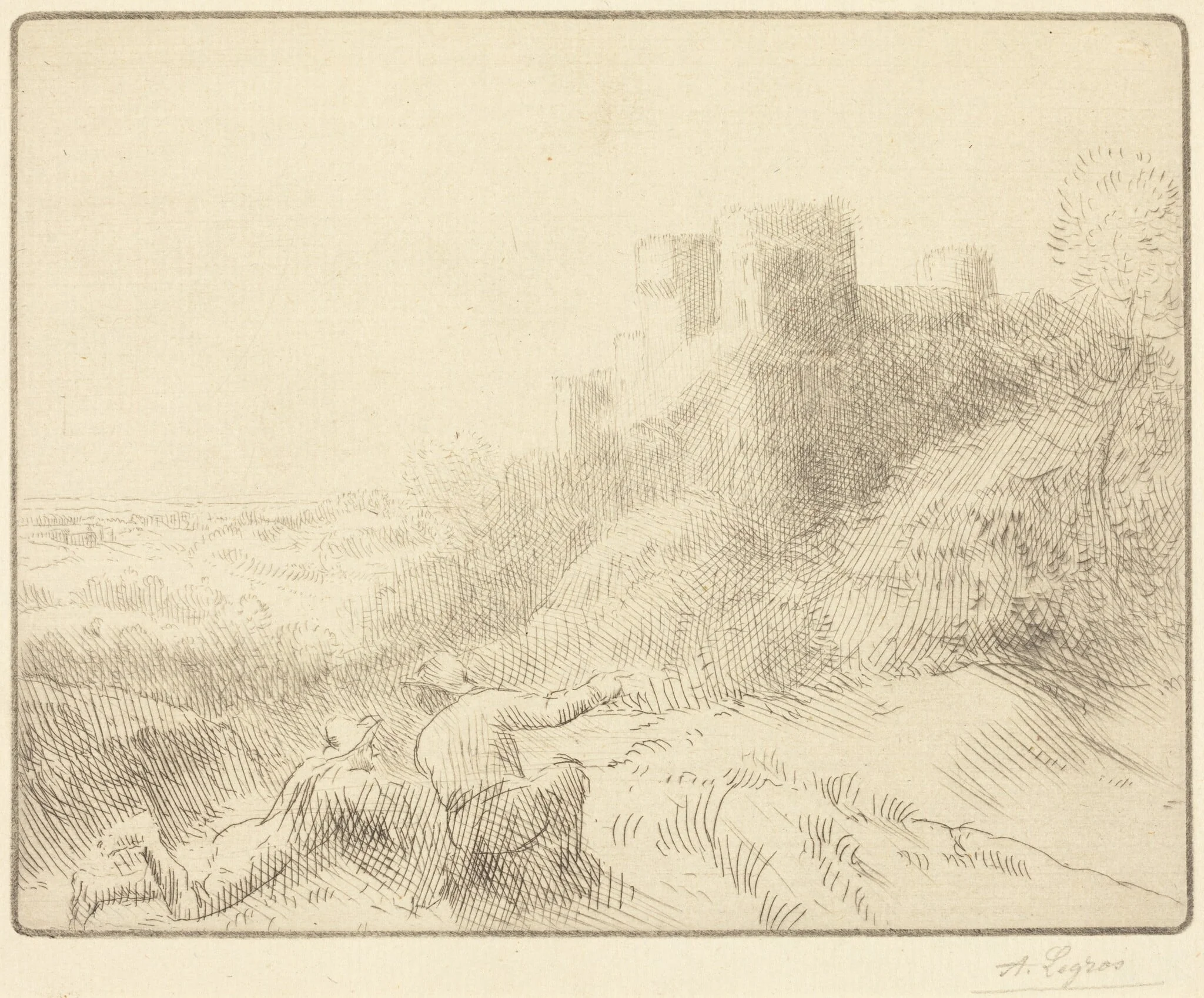 Old Chateau (Un vieux chateau), detail