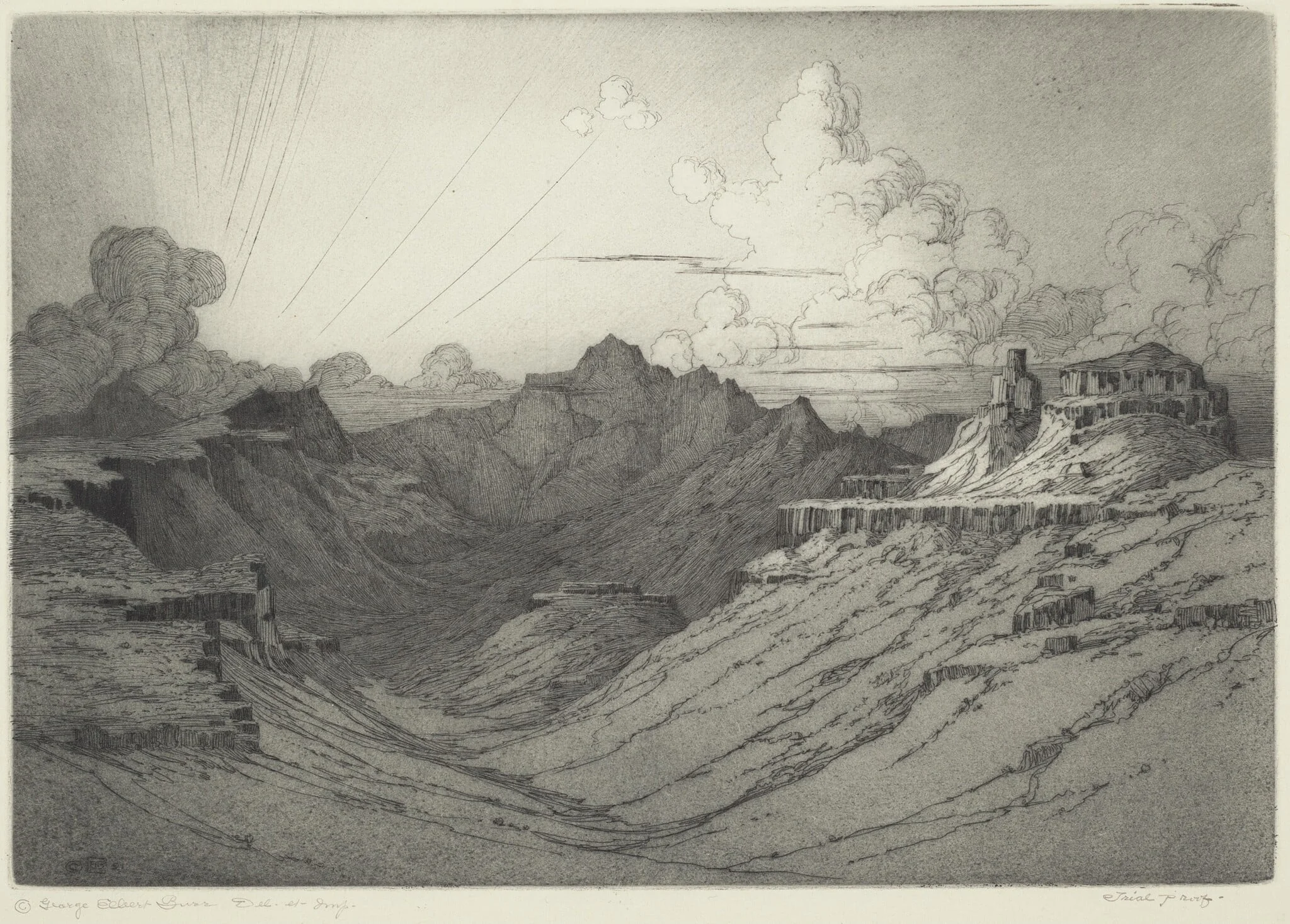 Desert Sunset, detail