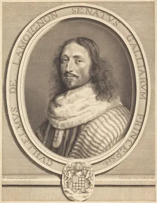 Guillaume de Lamoignon, by Robert Nanteuil, ink, 1663
