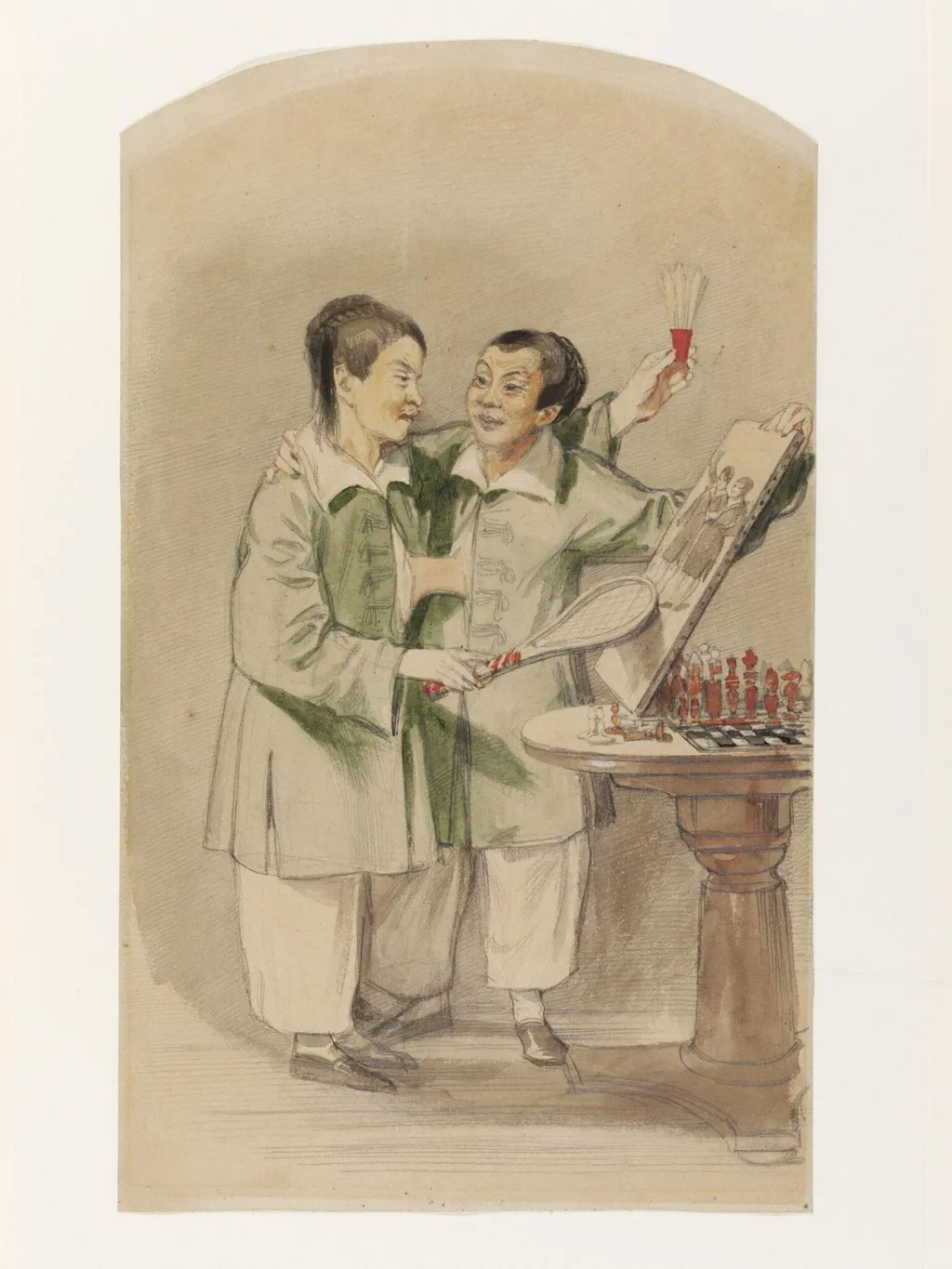 Siamese Twins, by Daniel Maclise, 1825