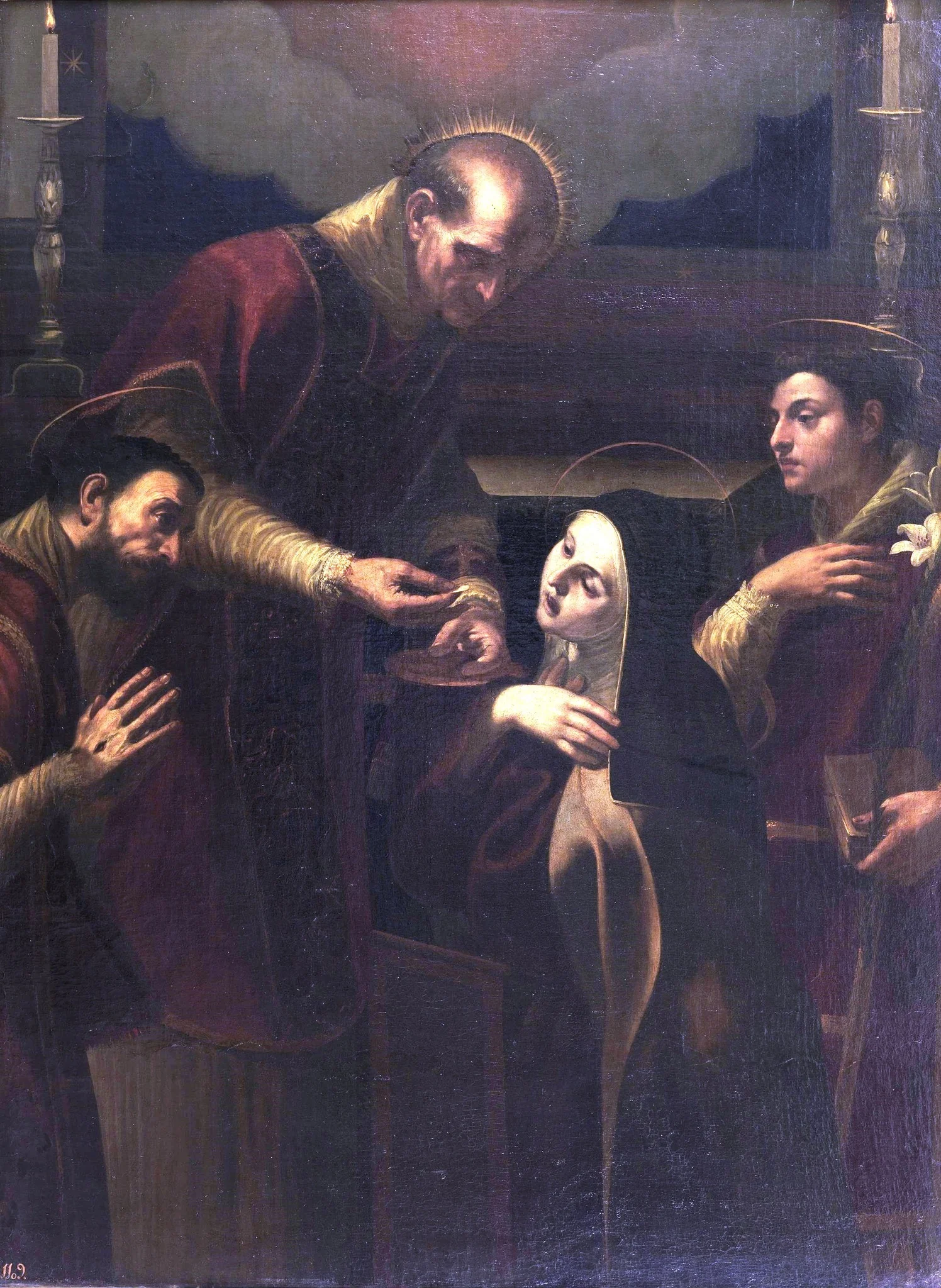 Comunión de Santa Teresa, detail