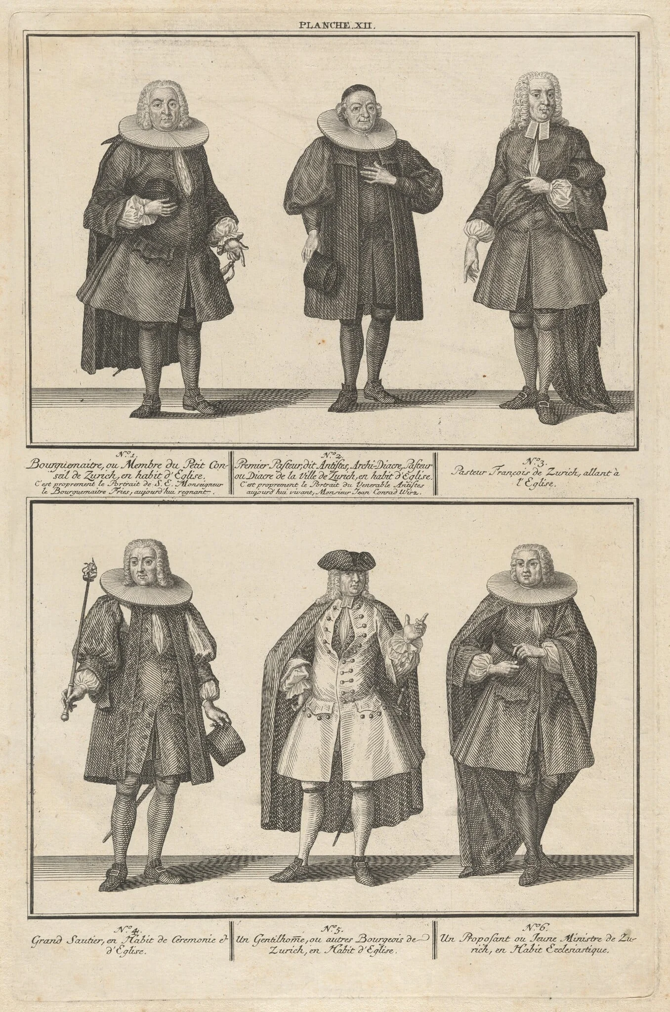 Costumes of the Men of the Reformed Church, detail