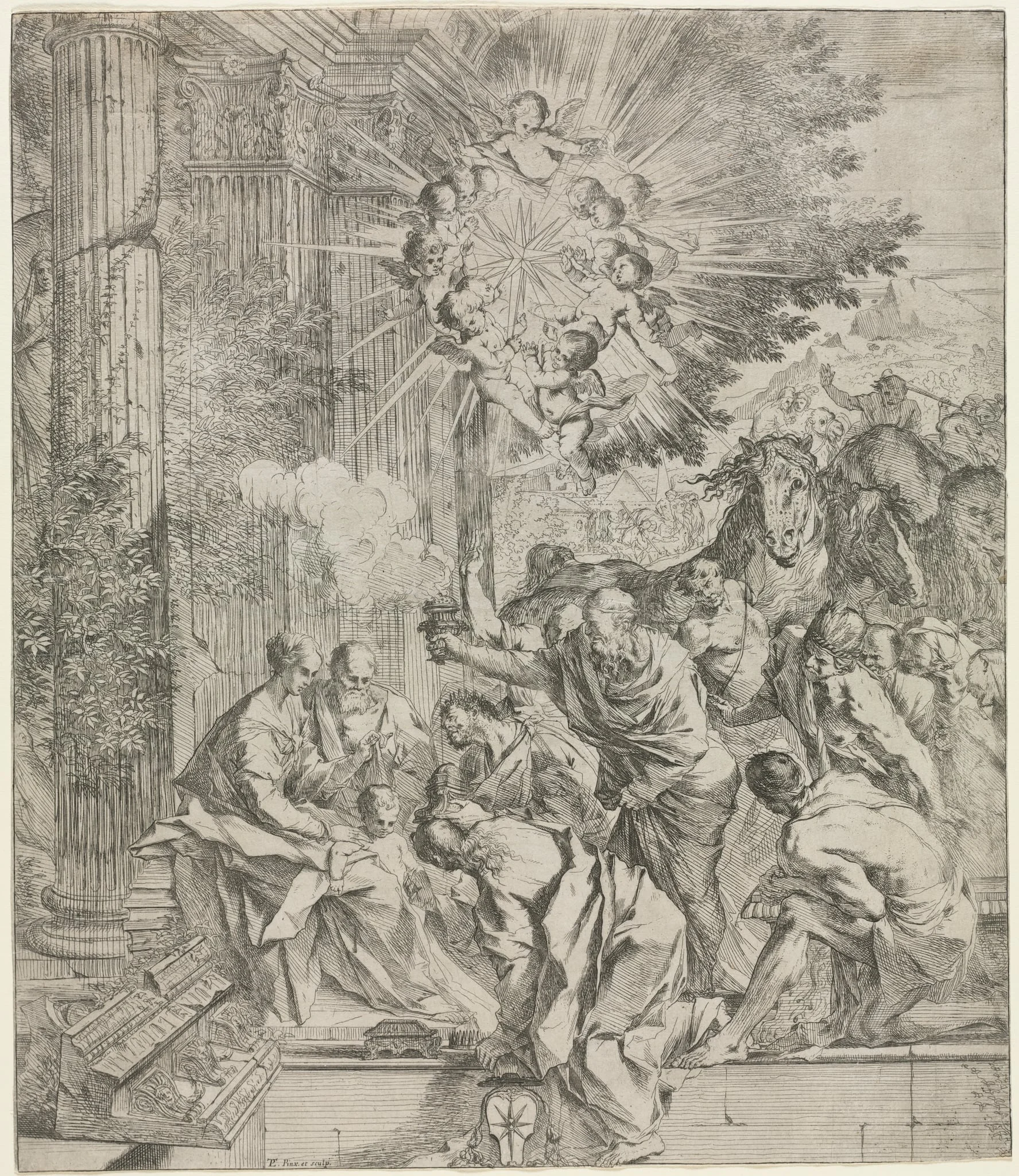 Adoration of the Magi, detail