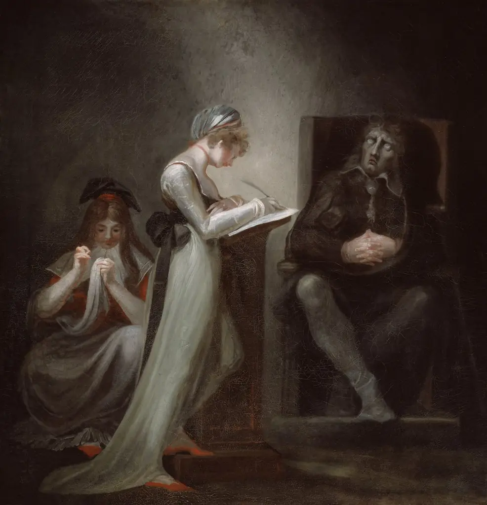 Milton Dictating to His Daughter, by Henry Fuseli, oil, 1797